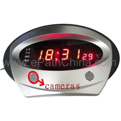 2.4Ghz Wireless Hidden Spy Camera Table LED Clock